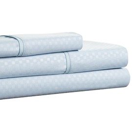 Lavish Home Embossed Sheet Set, Blue, Twin