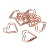 100Pcs Paper Clips Rose Gold Unique Shape Electroplating Process Lightweight