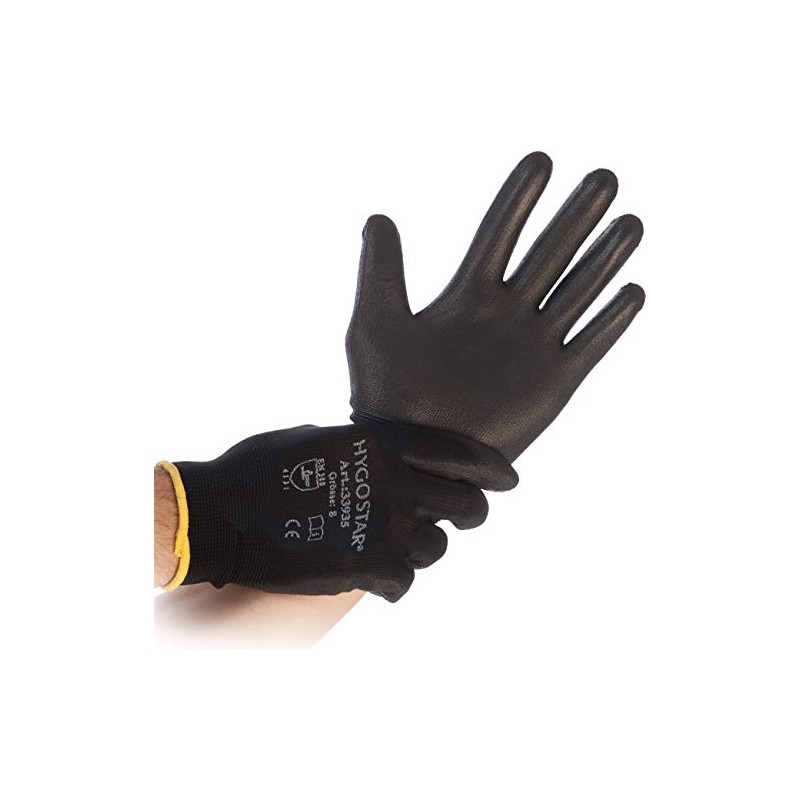 'Franz Mensch Black Ace Hygo Star Work Gloves L Pack