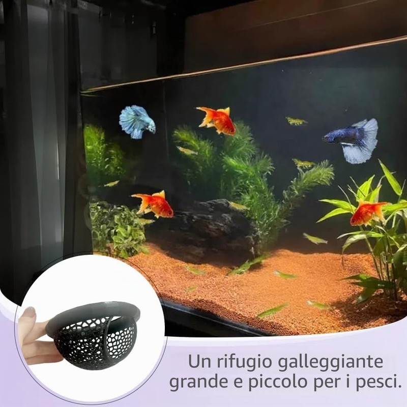 2 pezzi Betta hamac pour poisson betta giocattolo galleggiante, accessori