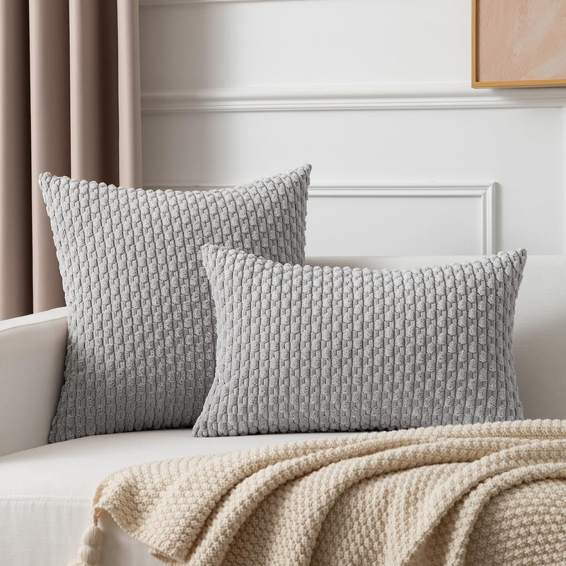 Kevin Textile Set of 2 Decorative Pillows Covers for Couch