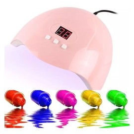 HAOMNING COMERCIO Lámpara De Uñas Uv Led Secador De Uñas De Gel 54w Barnice