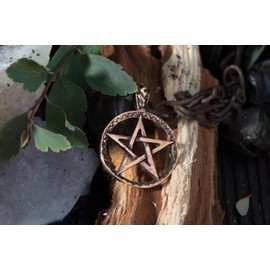 Windalf Jewellery Pendant Pentagram 3.9 cm Protective Symbol Bronze, Bronze, No Gemstone