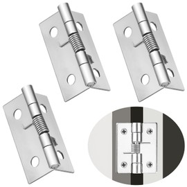 Hinges Folding Hinge Folding Hinge Stainless Steel Piano Band 3 Pieces Door Hinges Self-Closing No Screws Door Hinges for Doors Door Hinges Wooden Door (50 mm)