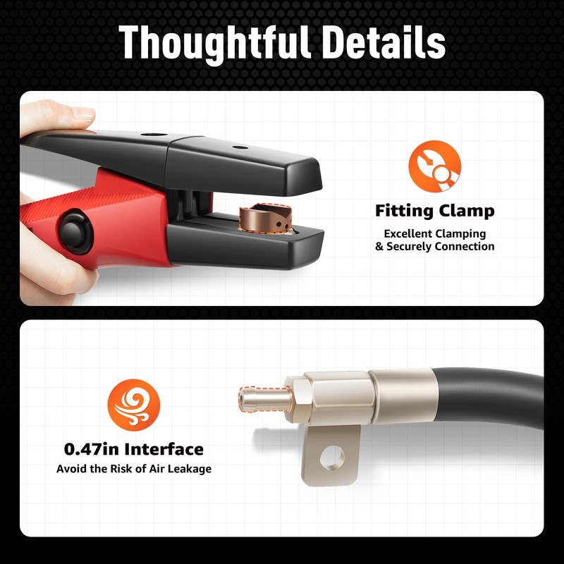 1000Amp K4000 Carbon Air Arc Gouging Torch with 7ft Cable