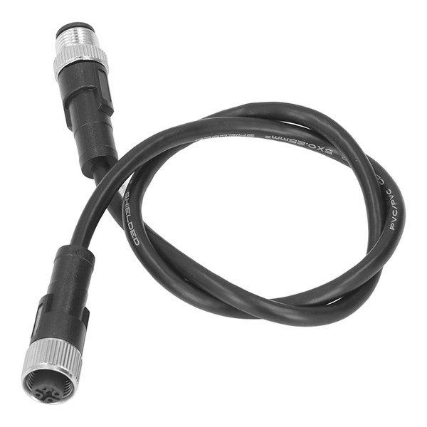 EVGATSAUTO Câble de Dérivation de Backbone de Bateau, Câble Noir ABS pour Remplacement NMEA 2000 pour les Réseaux Simrad B G Navico(0,5 mètres)