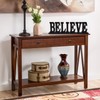 Rustic Wood Believe Letter Sign - Free Standing Decorative Table
