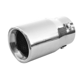 Rumplex Exhaust Trim Round Stainless Steel Sports Exhaust Tailpipe End Pipe Trim Exhaust Tips Tailpipe Trim Silencer Tip Universal Exhaust Pipe Chrome Rustproof