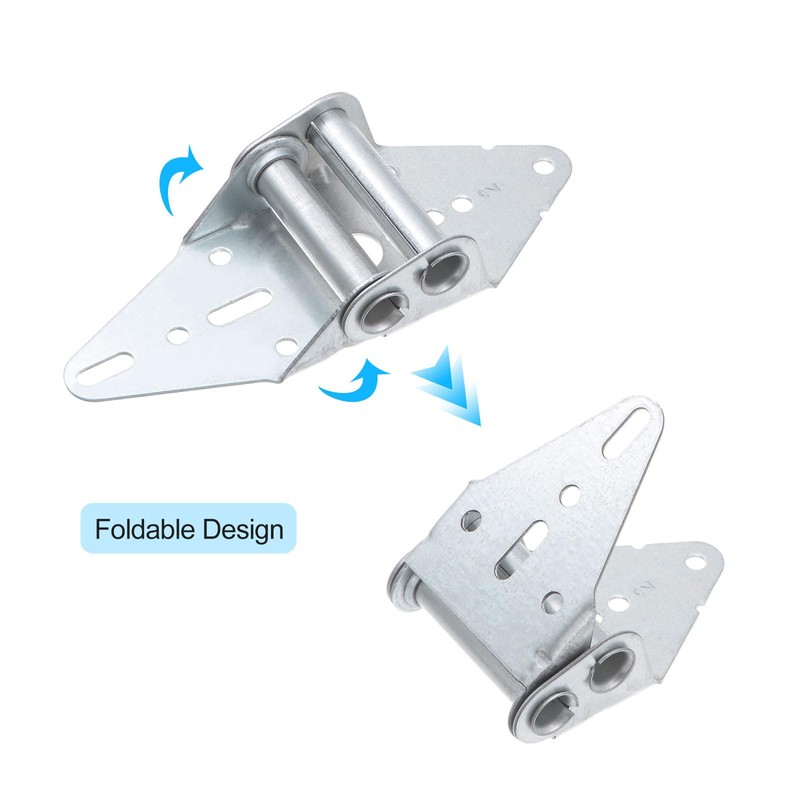 uxcell 2 Set Garage Door Hinge #2 Hinge, 14 Gauge