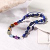 Jewboo 7 Chakra Crystals and Stones Anklet Irregular Tumbled Gems