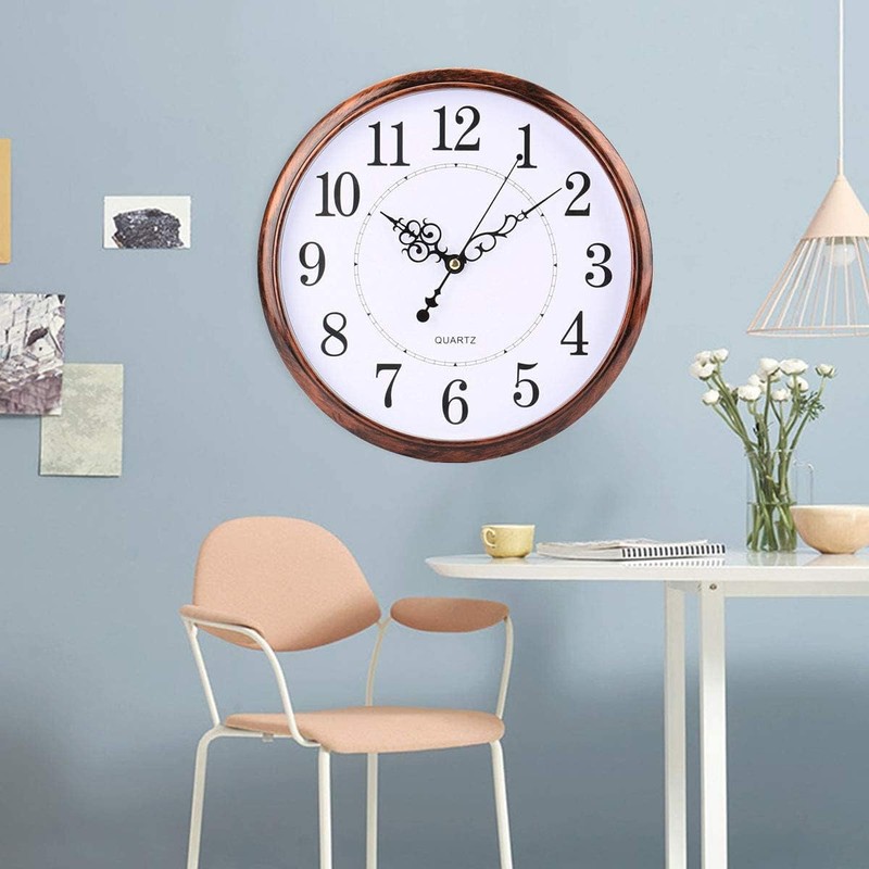 Tosnail Nostalgia Wall Clock No Ticking Noise 30 cm