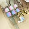 FIEONCIY Press on Toenails with Designs Acrylic Fake Nails for