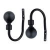 A.Unique Home Plain Round Ball Metal Extendable Curtain Pole with