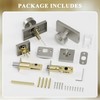 HIEMEY Brushed Satin Nickel Exterior Door Knob with Deadbolt and