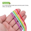 sourcing map 20 Pcs Rubber Bands, 15 Inch Trash Can