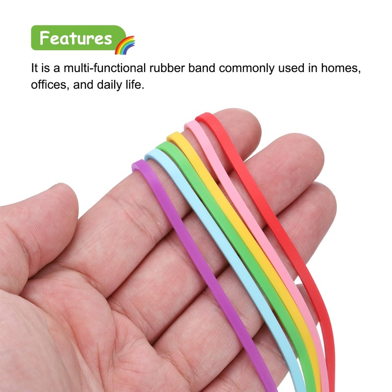 sourcing map 20 Pcs Rubber Bands, 15 Inch Trash Can