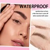 Magic Liquid Eyebrow Pen & Angled Brush Pencil - Waterproof,