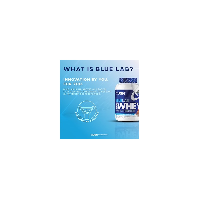 USN Blue Lab Whey Premium Protein Powder Strawberry 2kg