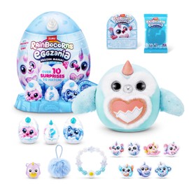Rainbocorns Eggzania Frozencorn Mania by ZURU, Collectible Plush Toy for Girls 3+ (Snowy Owl, Icey-Hoo)
