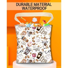 ANKVRP Car Trash Can, Durable Hanging Car Trash Garbage Bag, Cute Automotive Garbage Cans Organizer, Cute Cartoon Coffee