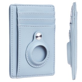 Hawanik - portafolios minimalista con bolsillo frontal y soporte integrado para AirTag