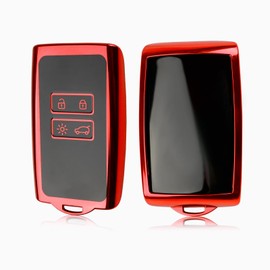 LFOTPP Car Key Case Cover for Dacia Duster 2 Duster 3 2018-2025 2026, TPU Key Fob Duster 3 Accessories Original, Key Case Key Shell for Dacia Duster (Red)