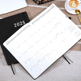 2026 Planner - Weekly & Monthly Planner 2026 with Pen Loop, to Achieve Your Goals & Improve Productivity, January - December 2026, Thick Paper, Inner Pocket, 8.5" x 11" - Black