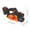 VEVOR Cordless Handheld Planer, 3-1/4 in Max Planing Width, Electric