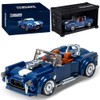 DUANT PB8818 1:32 Blue Convertible Sports Car Buliding Blocks Set,