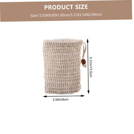 Healvian 6pcs Bath Soap Storage Pouches Plant Scrubbing Soap Bag for Lathering and Exfoliating for Handmade and Cosmetic Quick Drying for Skin Health