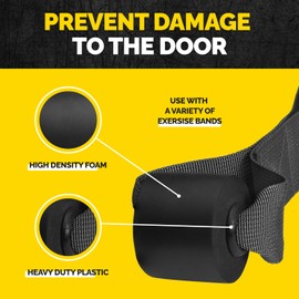 Tribe Lifting Heavy Duty Door Anchor with Carabiner - Secure Door Attachment for Resistance Bands and Home Workouts - Portable Exercise Accessory for Full-Body Training