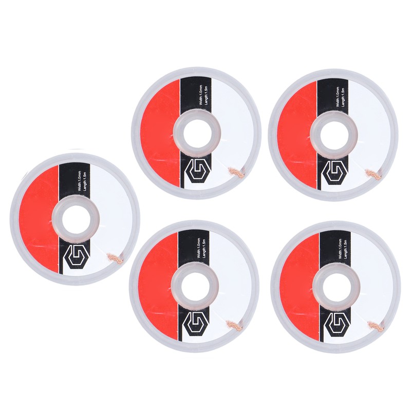 5Pcs TGK‑1015 Solder Wick Oxidation Resistant Professional Desoldering Wick for