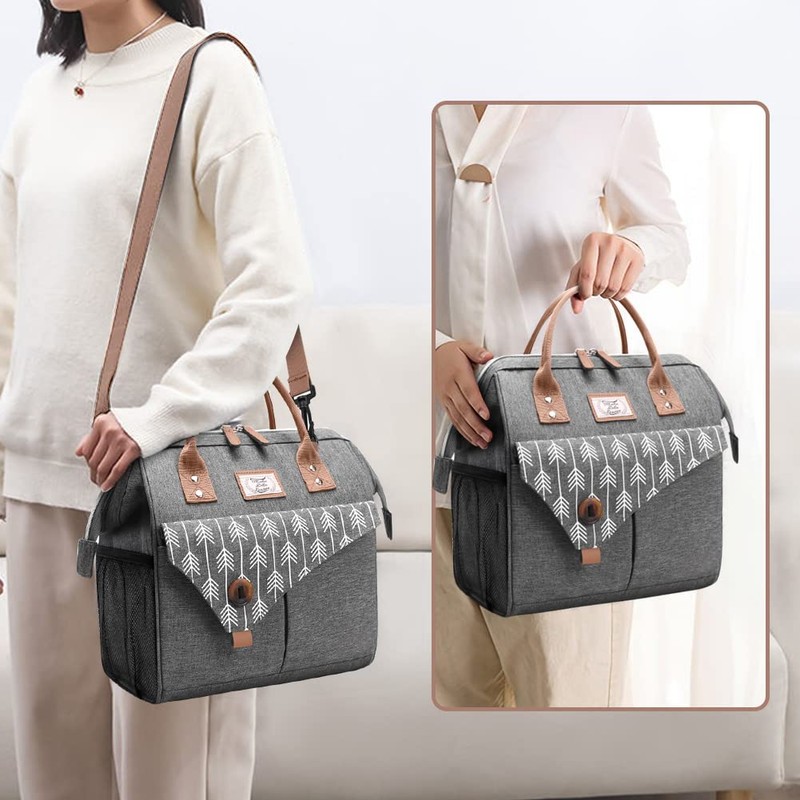 Lekesky 16L Cool Bag Lunch Bag with Shoulder Strap, Small