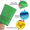 RT 4Pcs Asiatischer Peeling-Waschlappen Peelinghandschuhe Große Peeling Mitt Wiederverwendbare Viskose
