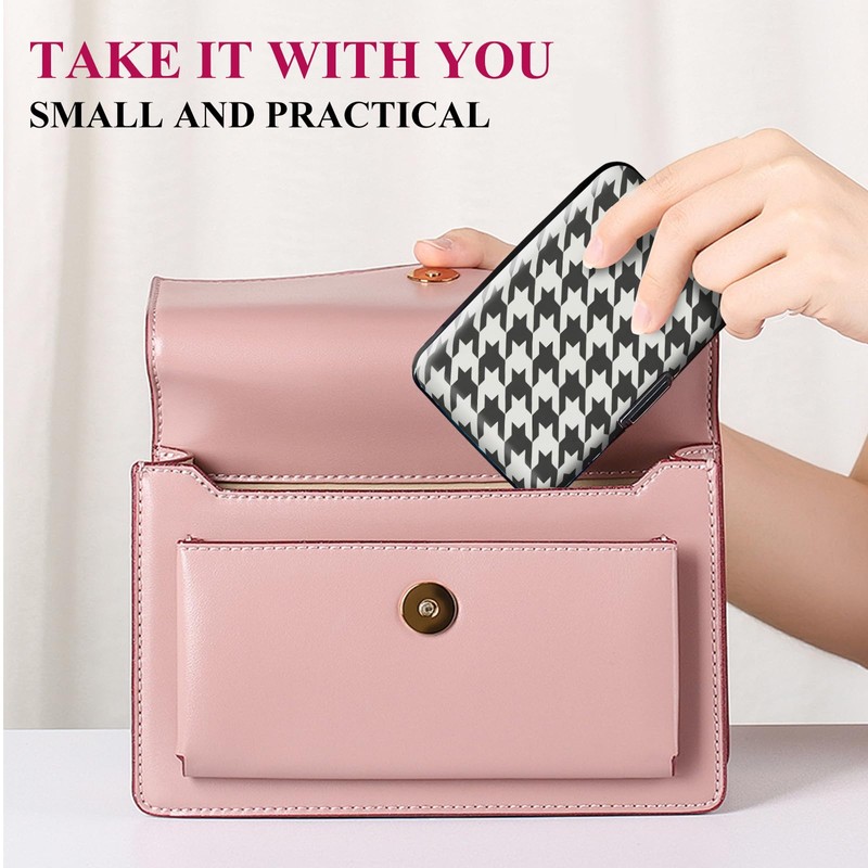 Mini RFID Aluminum Credit Card Holder for Women Men, Slim