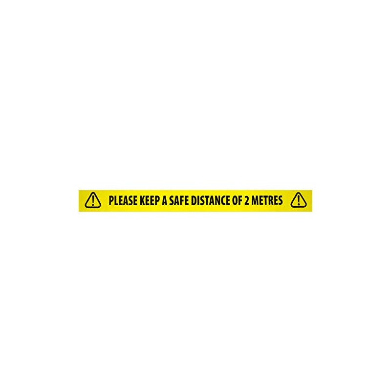 Triplast 'Please Keep A Safe Distance of 2 Metres' Warning