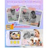 Instant Print Camera for Kids with 3 Rolls of Printer