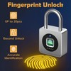 Pothunder Fingerprint Padlock, Fingerprint Lock with APP, Padlock with Keyless