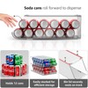Sorbus Soda Can Organizer for Refrigerator - Stackable w Lid