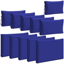 Patelai 11 Pcs Outdoor Cushion Covers Patio Cushion Slipcovers Replacement Splash Proof with Zipper for Outdoor Indoor Furniture, Patio Sofa Couch 3 Sizes, Replacement Covers Only(Dark Blue)