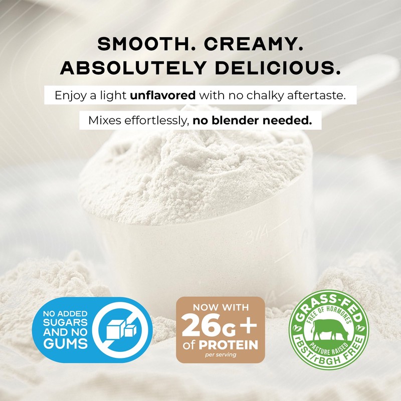 Muscle Feast Grass-Fed Whey Protein Isolate, All Natural Hormone Free