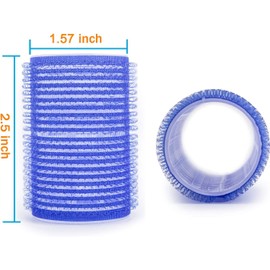 Hair Rollers, 12 Pack Self Grip Salon Hairdressing Curlers, Hair Curlers Sets, DIY Curly Hairstyle, Colors May Vary