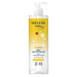 WELEDA - Calendula Cleansing Water Unscented - Gently Cleanses - For Daily Care of Sensitive Baby and Toddler Skin - / - 400 ml