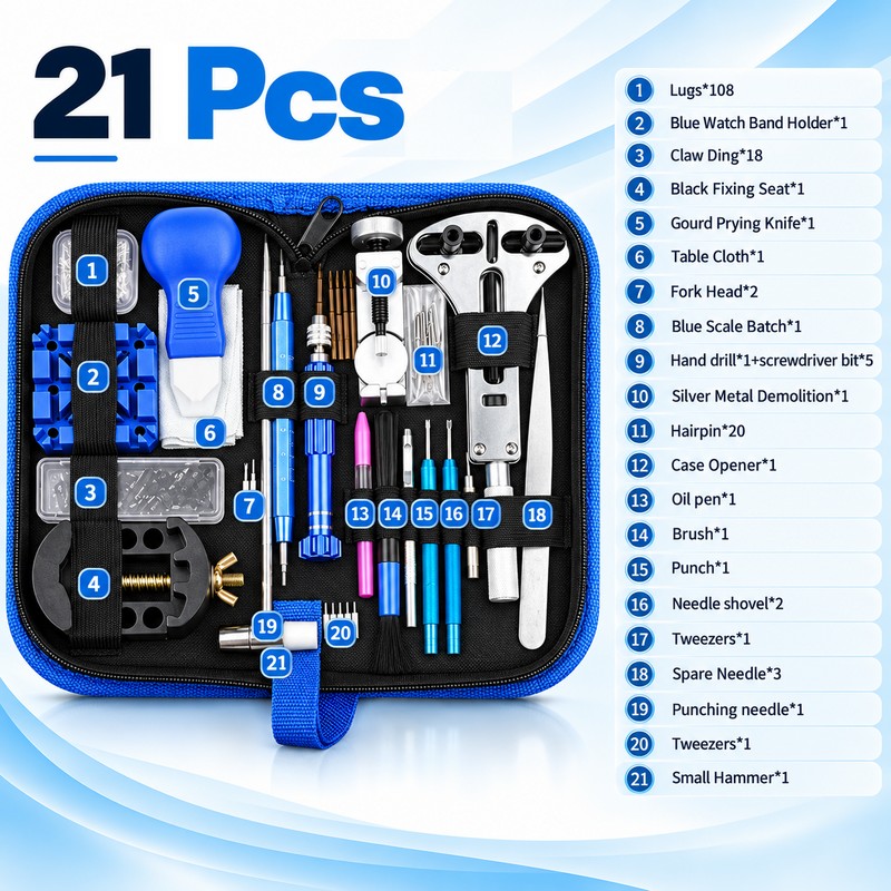 Watch Repair Tool Kit for Battery and Band Service, Two