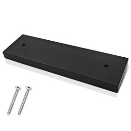 Transducer Mounting Board, Boat Transom Mounting Plate for Fish Finders & Transducers, 12" X 3.5" X 3/4", Transducer Mount Block Hardware Kit, Universal, Marine-Grade, Black, 1 Pack