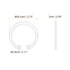 sourcing map 10Pcs 50mm Internal Retaining Ring Circlip, 65 Mn