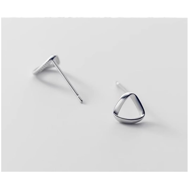 925 Silver, 925 Silver, Hypoallergenic Earrings, Cool Triangle, Triangle, Small,