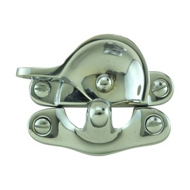 10 Traditional Solid Brass Window Sash Lock Bright Chrome | Renovator's Supply