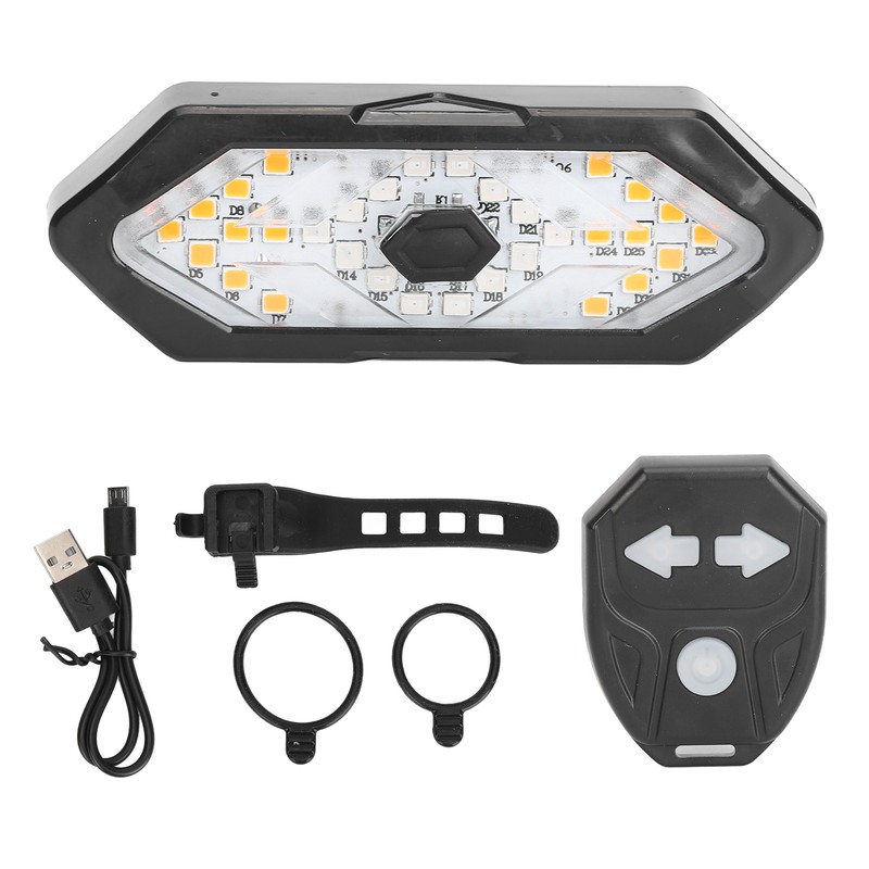 Remote Control Bike Tail Light Battery Powered Remote Control USB