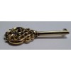 Vintage Universal Skeleton Furniture Cabinet Key Lock Polished Solid Brass